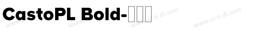 CastoPL Bold字体转换